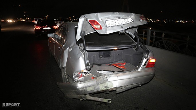 Bakıda nasaz avtomobil qəzaya səbəb olub- FOTO