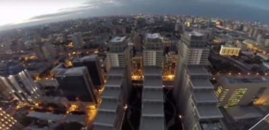 Bakının səmadan inanılmaz görüntüləri - VİDEO