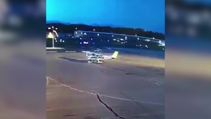 Dəhşətli təyyarə qəzasının VİDEOsu