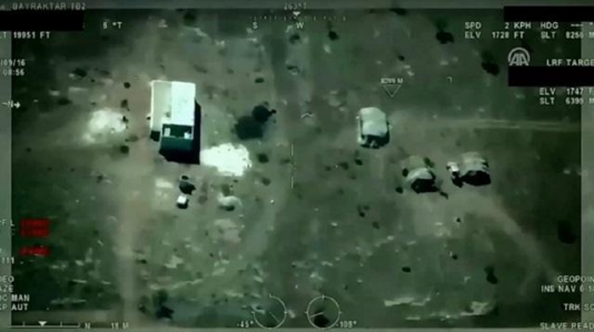 Bomba yüklü maşın vuruldu - VİDEO