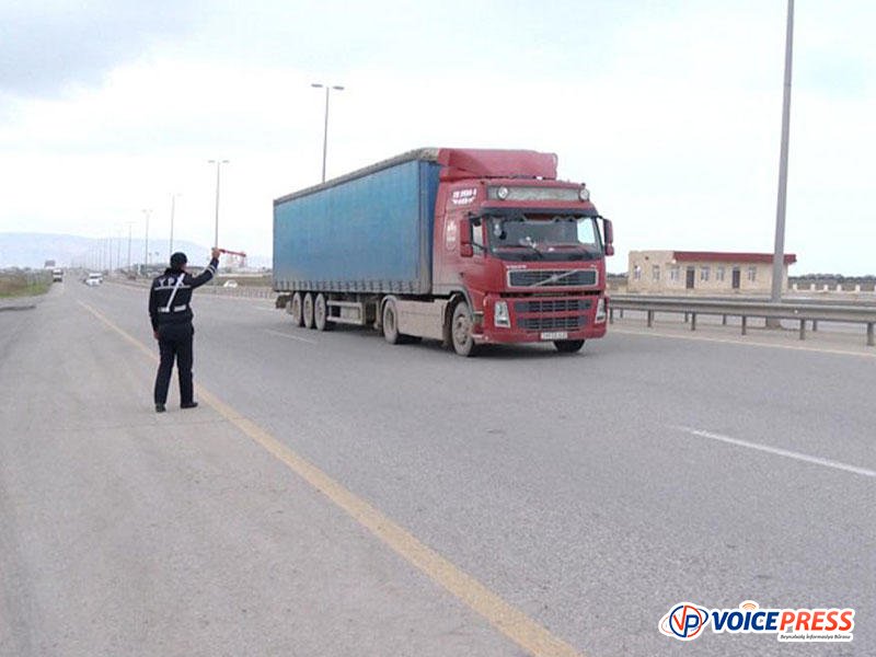 Yol polisi yük maşınlarına problem yaratmır -DYP-dən açıqlama