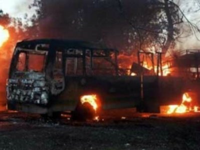 Dünyada 7 erməni azaldı; avtobus yanıb - FOTO