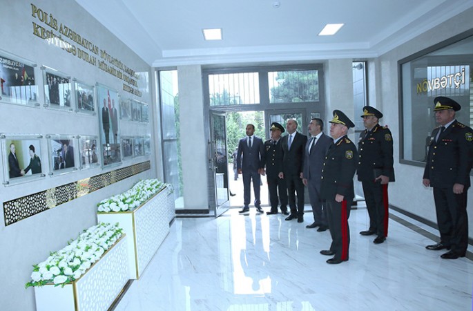 5-ci Polis Bölməsinin yeni inzibati binasının açılışı olub - FOTO