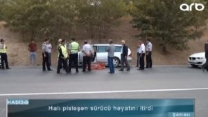 Sürücü sükan arxasında keçindi - VİDEO