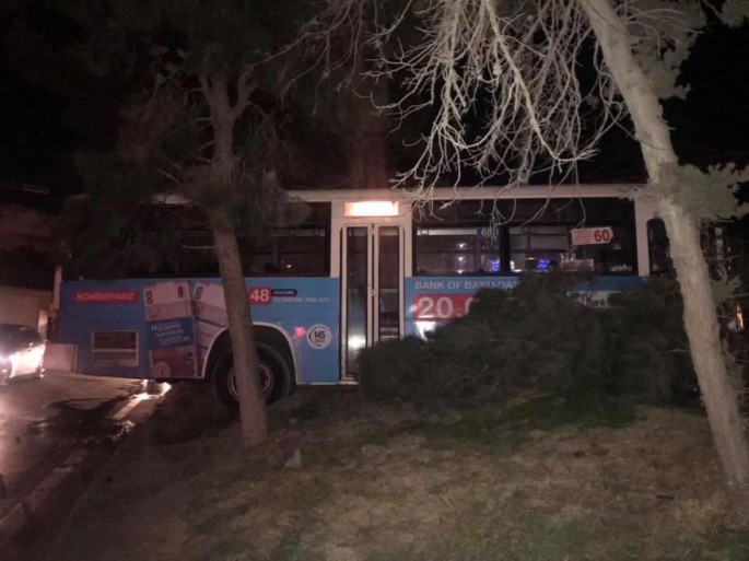 Bakıda daha bir avtobus qəzası