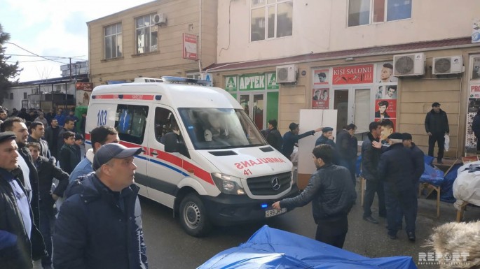 Baş verən yanğında 10 nəfər yüngül xəsarət alıb