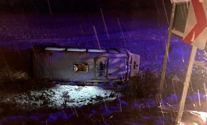 “U16” futbol komandasının olduğu avtobus tarlaya aşdı: 23 nəfər xəsarət alıb - FOTO