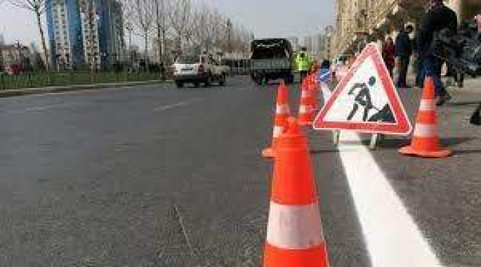 Bu yolda təmir başladı