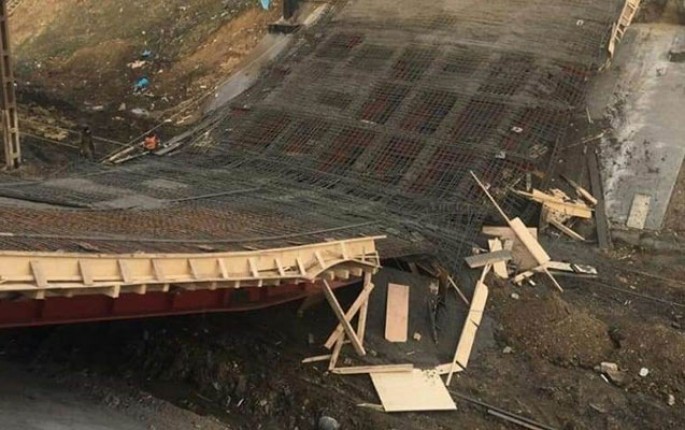 Körpü uçdu: 3 yaralı - VİDEO