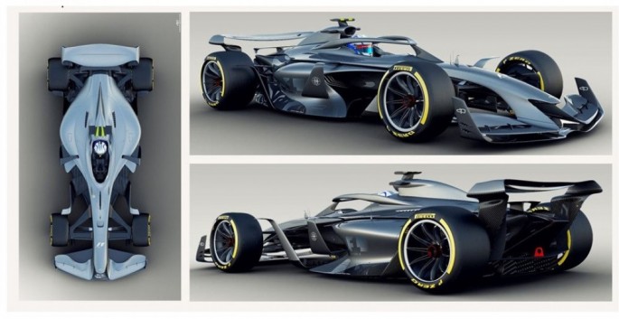 Formula 1 gələcək avtomobillərinin üç rəsmi konsepsiyasını açıqlayıb - FOTO