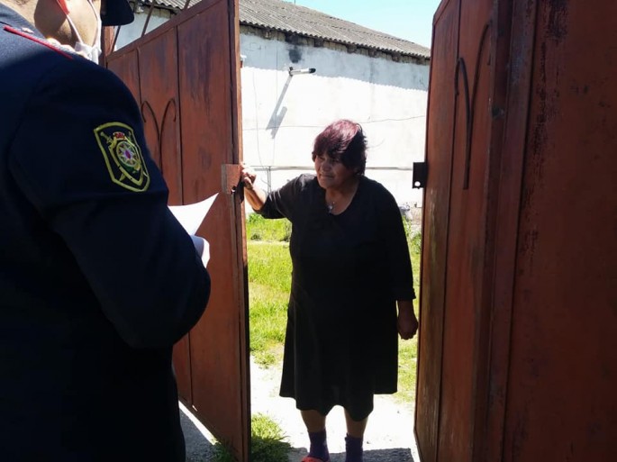 Xaçmaz polisi “Evdə qal” aksiyasına qoşulublar - FOTO