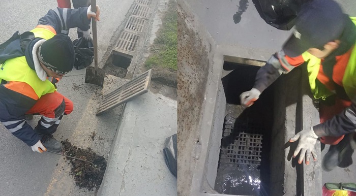 Tunel və keçidlərdə təmizlik işləri aparılıb - FOTO