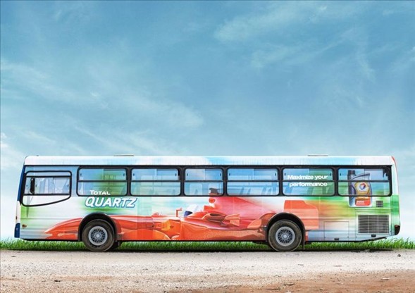 Qeyri-adi avtobus reklamları - FOTOLAR