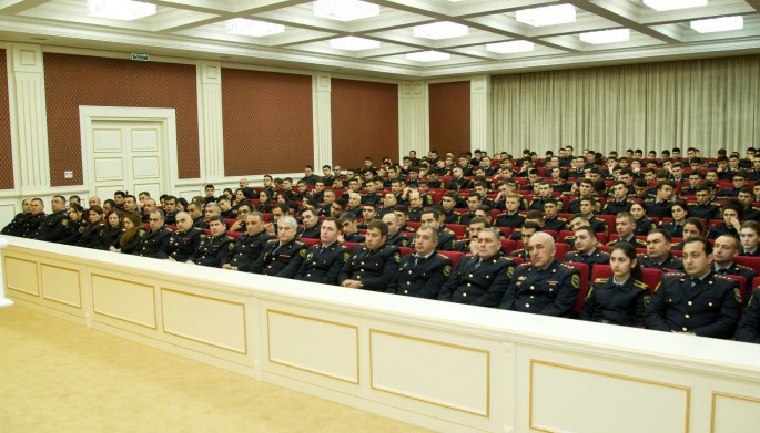 DİN-in Polis Akademiyasında anım mərasimi keçirilib  - FOTO