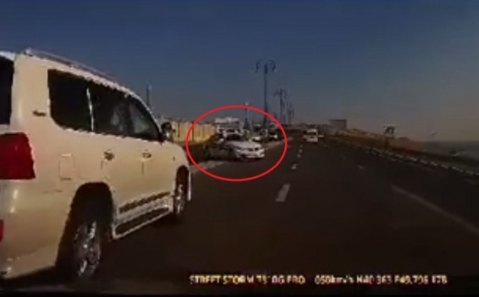 Bakıda yol polisi kobud qayda pozub kameraya düşdü - VİDEO