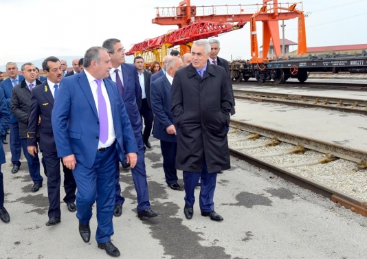 Dəmir yolunun Səngəçal istehsalat bazası istifadəyə verilib - FOTO
