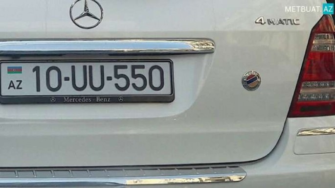 Bakıda üzərində erməni bayrağlı avtomobillə bağlı - Açıqlama