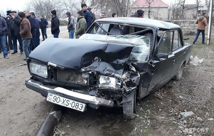 Tovuzda yol qəzası: xəsarət alan var - FOTO