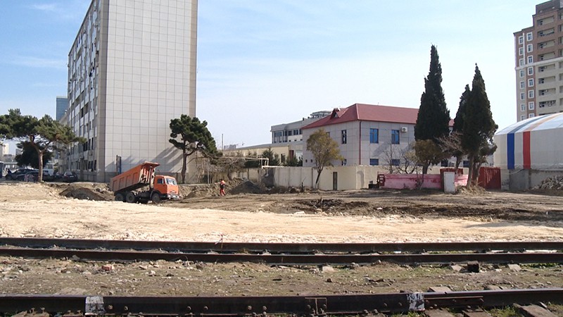 Şəhərin mərkəzində yeni yol salınır – VİDEO-FOTO