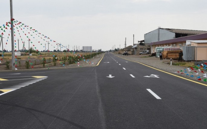 Ötən il Goranboyda 34 kilometr yol istifadəyə verilib