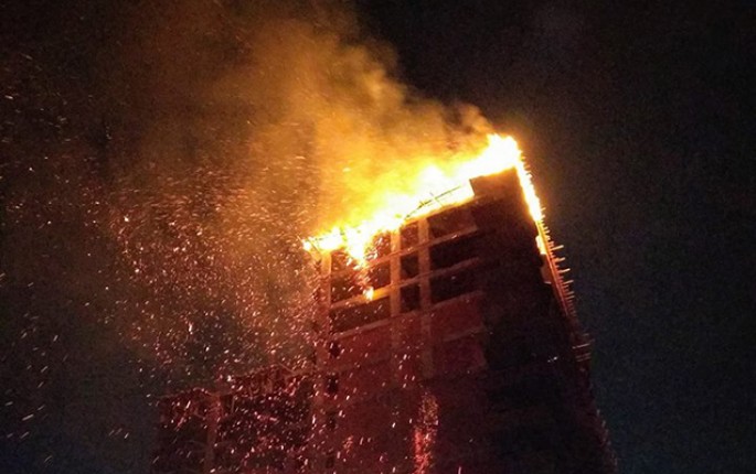 Gecə Bakıda güclü yanğın olub - FOTO