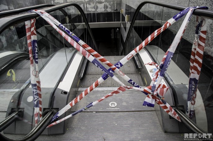 Bakıdakı bir sıra yeraltı keçidlərdə eskalatorlar işləmir - VİDEO