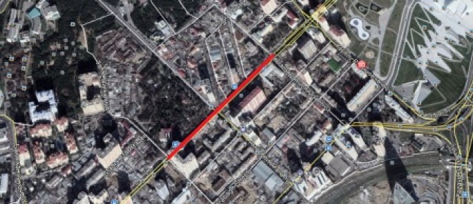 Bu küçədə nəqliyyatın hərəkəti məhdudlaşdırılır