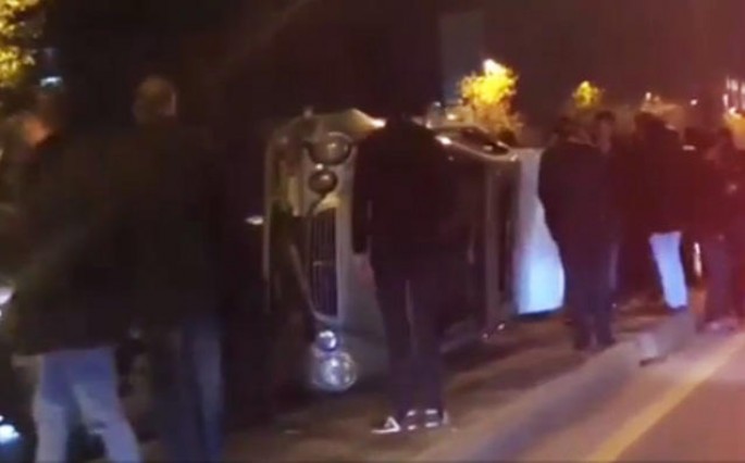 Ötən gün tıxaca səbəb olan qəzanın görüntüləri yayılıb - VİDEO