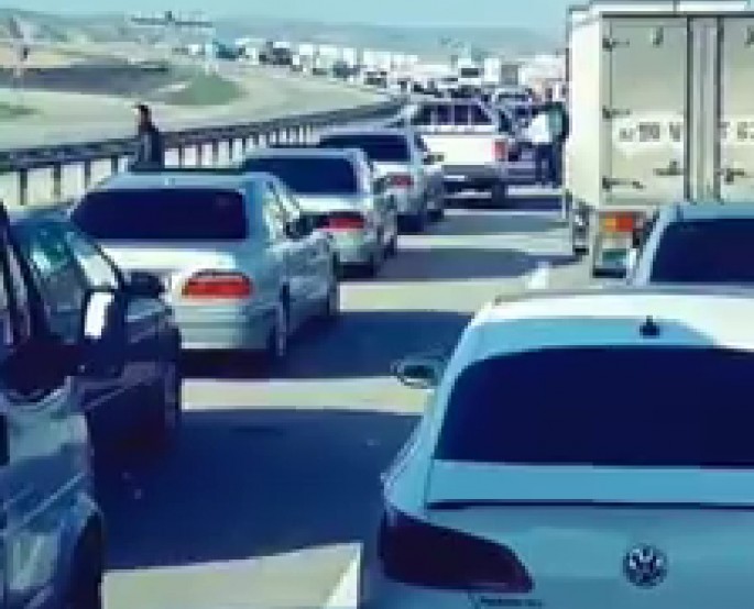 Bakı istiqamətində dəhşətli tıxac yaranıb: DYP-dən AÇIQLAMA