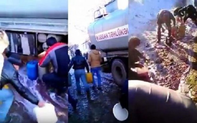 Benzin çay kimi axdı, camaat isə...– VİDEO