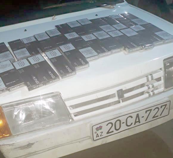 Avtomobildən qanunsuz siqaretlər aşkarlanıb - FOTO