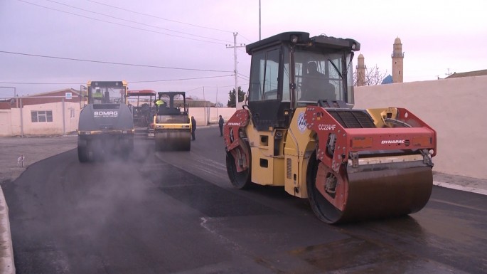 Zirə-Türkan avtomobil yolunun tikintisi yekunlaşmaq üzrədir - VİDEO
