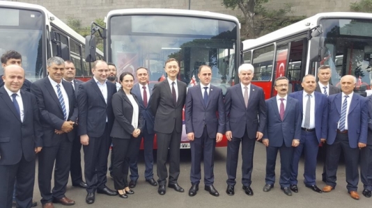 Türkiyə Gürcüstana yeni avtobuslar hədiyyə edib