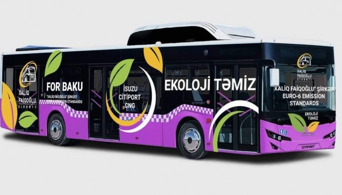 ŞAD XƏBƏR: “Xaliq Faiqoğlu” şirkəti Bakıya ilk CNG avtobusunu gətirdi