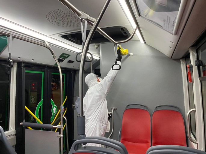 Nəqliyyatda əksepidemik tədbirlər davam etdirilir - FOTO