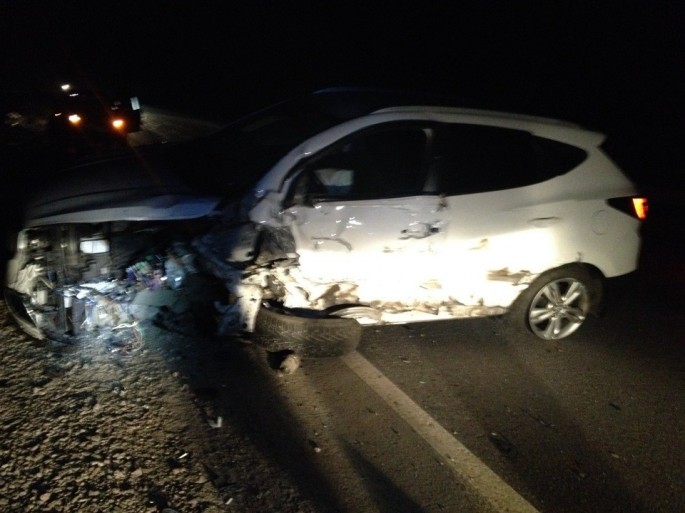 Salyanda yol qəzası: iki qadın xəsarət alıb