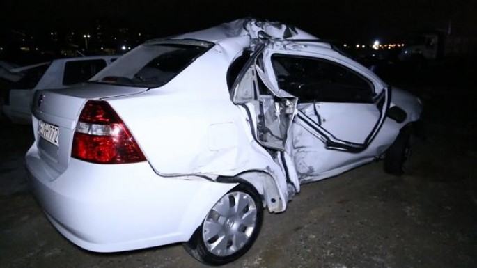 Bakıda ağır qəza: ölən var - VİDEO