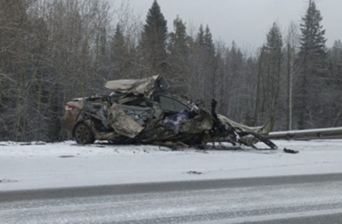 Rusiyada ağır yol qəzası: 3 ölü, 2 yaralı - FOTO