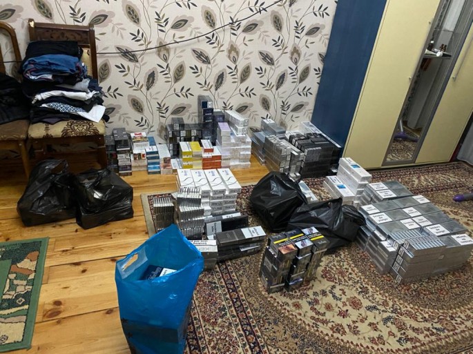 Aksiz markası olmayan siqaret və spirtli içkilər aşkarlanıb  - FOTO - VİDEO