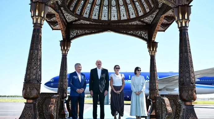 Prezident və xanımı "Ark" qalası ilə tanış olublar 
