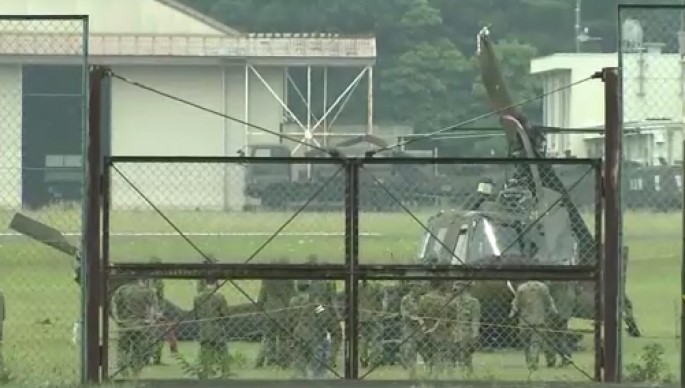 Helikopter eniş zamanı qəzaya uğrayıb - VİDEO