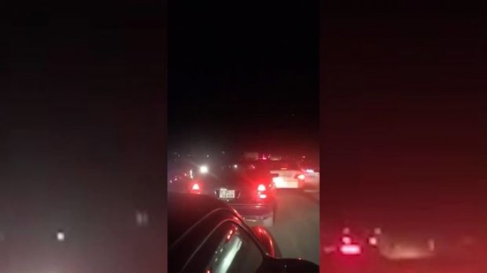 Sumqayıt yolunda hərəkət “donub” - VİDEO