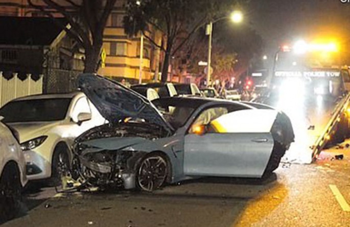 Sərxoş qadın “BMW” ilə havada uçdu - FOTO + VİDEO