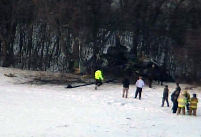 Vertolyot qəzaya uğradı: 3 nəfər həlak olub - FOTO