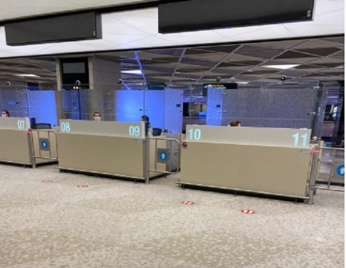 Pekindən Azərbaycana gələn sərnişinlər hava limanında koronavirusla bağlı yoxlanılıb - VİDEO