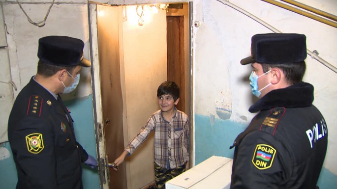 Əlahiddə Polis Taborunun əməkdaşları 50 ailəyə yardım ediblər - FOTO + VİDEO