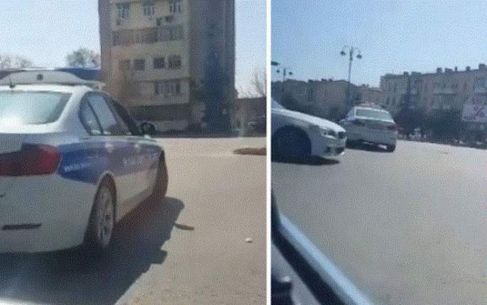 Azərbaycanda narkotik alverçiləri polis maşınını vurub qaçdı - 5 nəfər həbs edildi