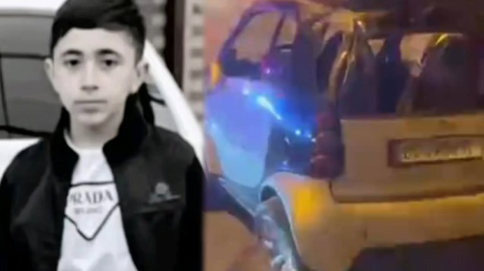 12 yaşlı Tapdıq ona hədiyyə olunan maşınla yola çıxıbmış - VİDEO