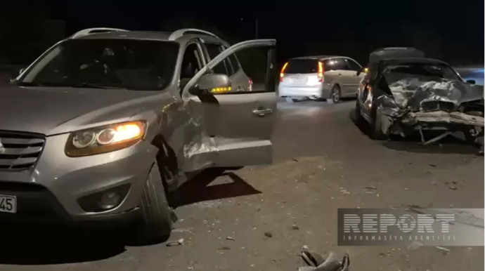 Sumqayıtın mərkəzində ağır avtomobil qəzası olub 