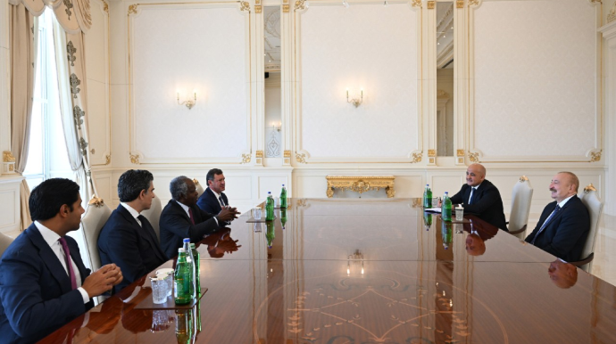 Prezident “Global Infrastructure Partners” şirkətinin rəhbərini qəbul etdi - FOTOLAR 